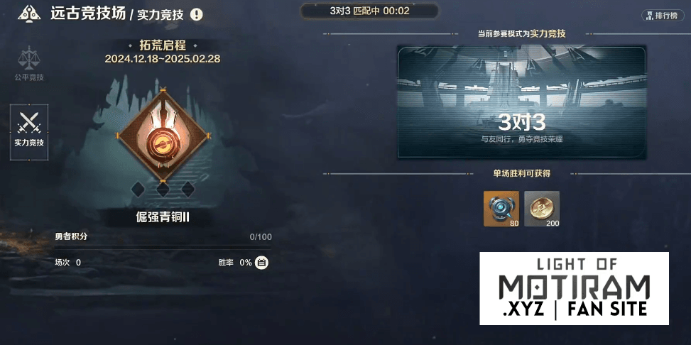 Interface of the 3vs3 mode in Light of motiram